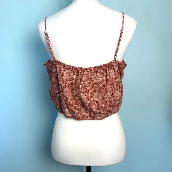 American Eagle Mieux Ensemble Boho Cami Crop Top Size Medium - Picture 4 of 7